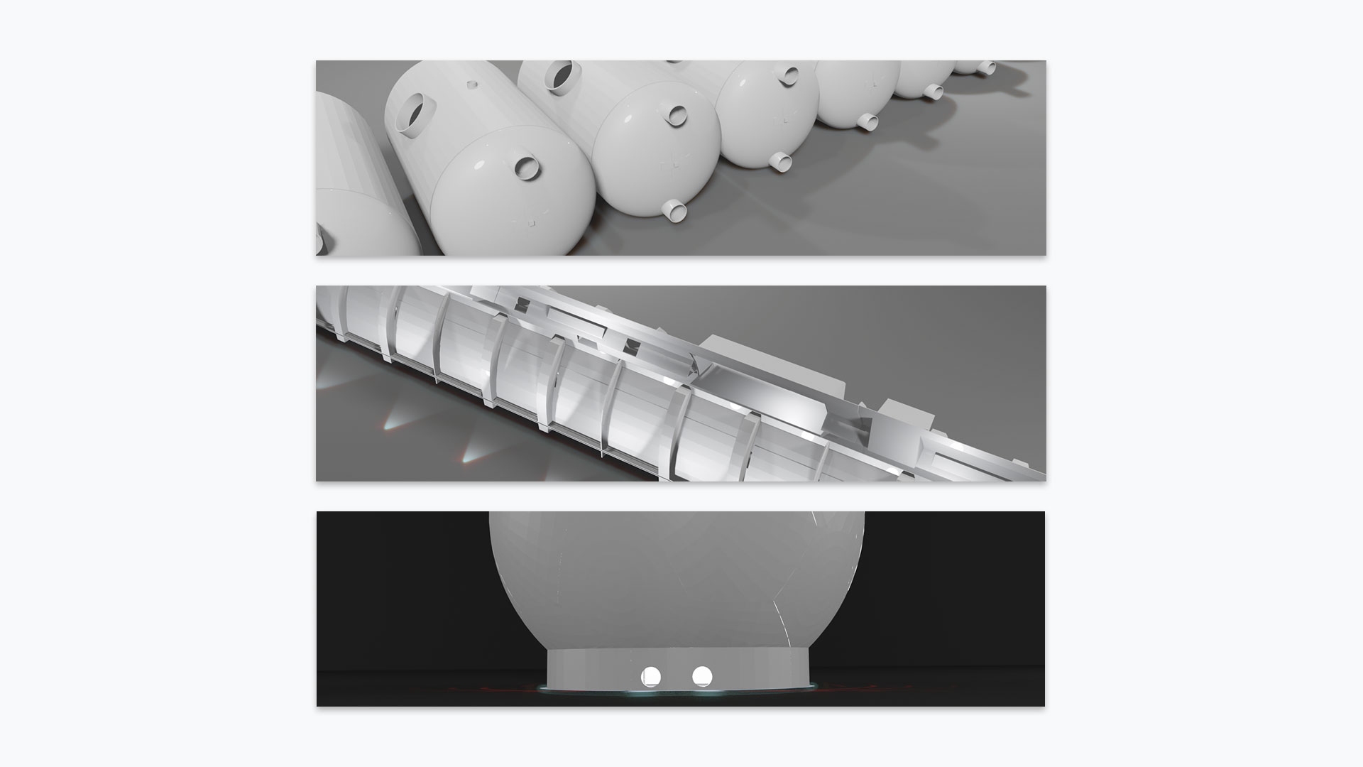 3 Images of 3D models for DT Fiberglass's products